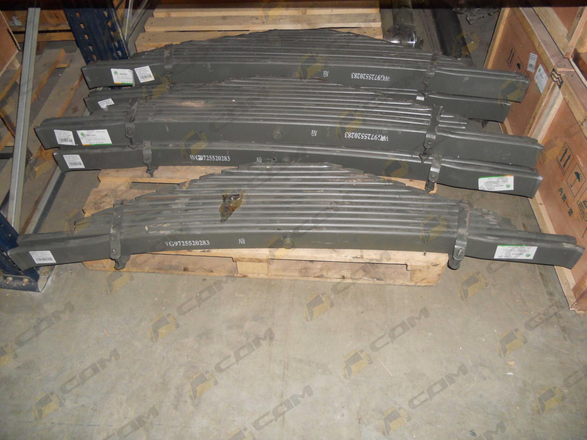 Рессора задняя L=1640, 12 листов (усиленная со ступенькой) Howo WG9725520283